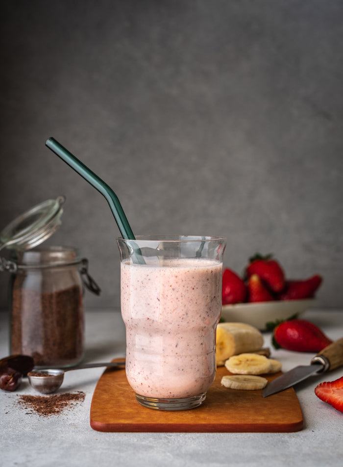 MerciMercado Recipe STRAWBERRY-BANANA GRASSHOPPER SHAKE