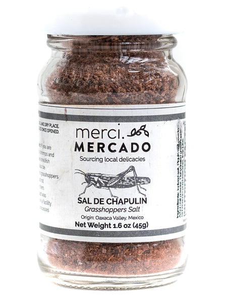 MerciMercado Sal de Chapulín (Grasshoppers salt) 1.6 Oz