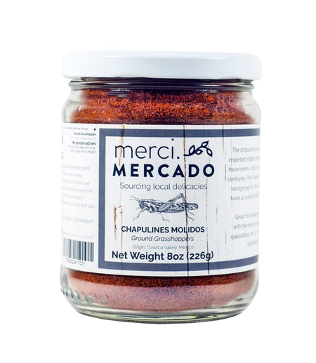 MerciMercado Grinded Chapulines  8 Oz