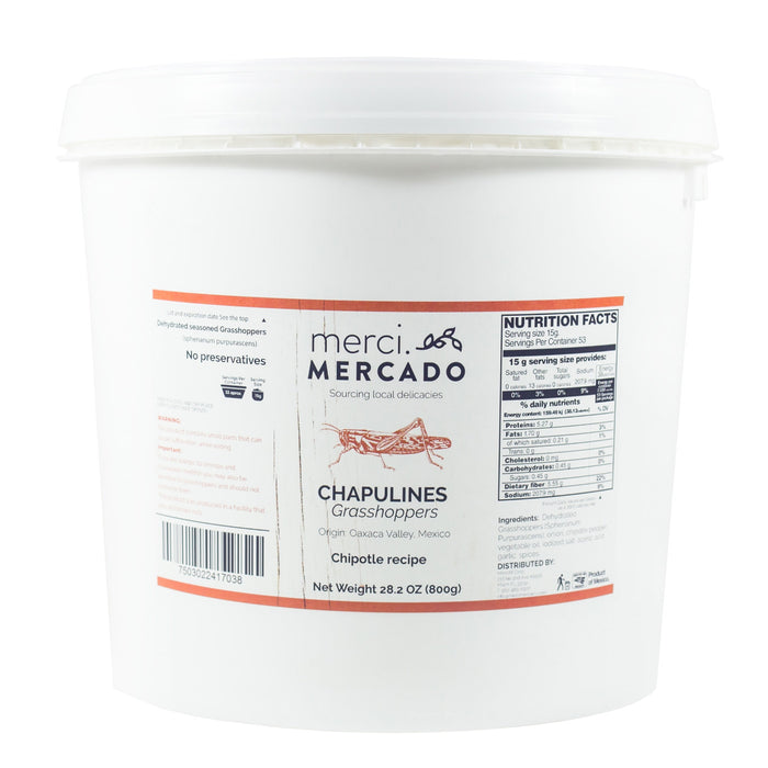 MerciMercado Chapulines Chipotle Recipe 28.2 Oz