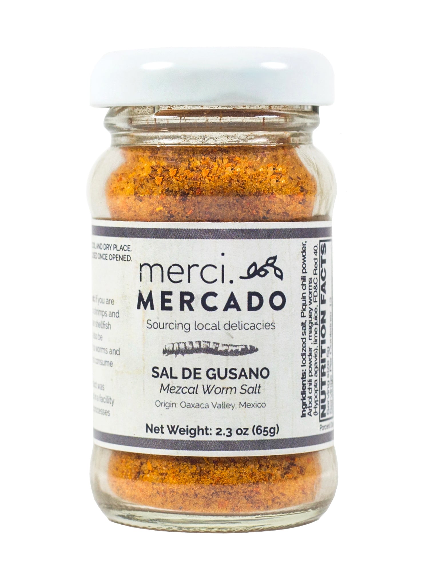 MerciMercado Mezcal Worm Salt 2.3 Oz