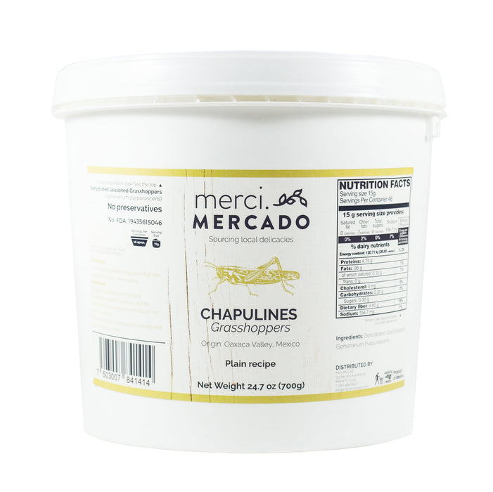 MerciMercado Chapulines Plain Recipe 24.7 Oz