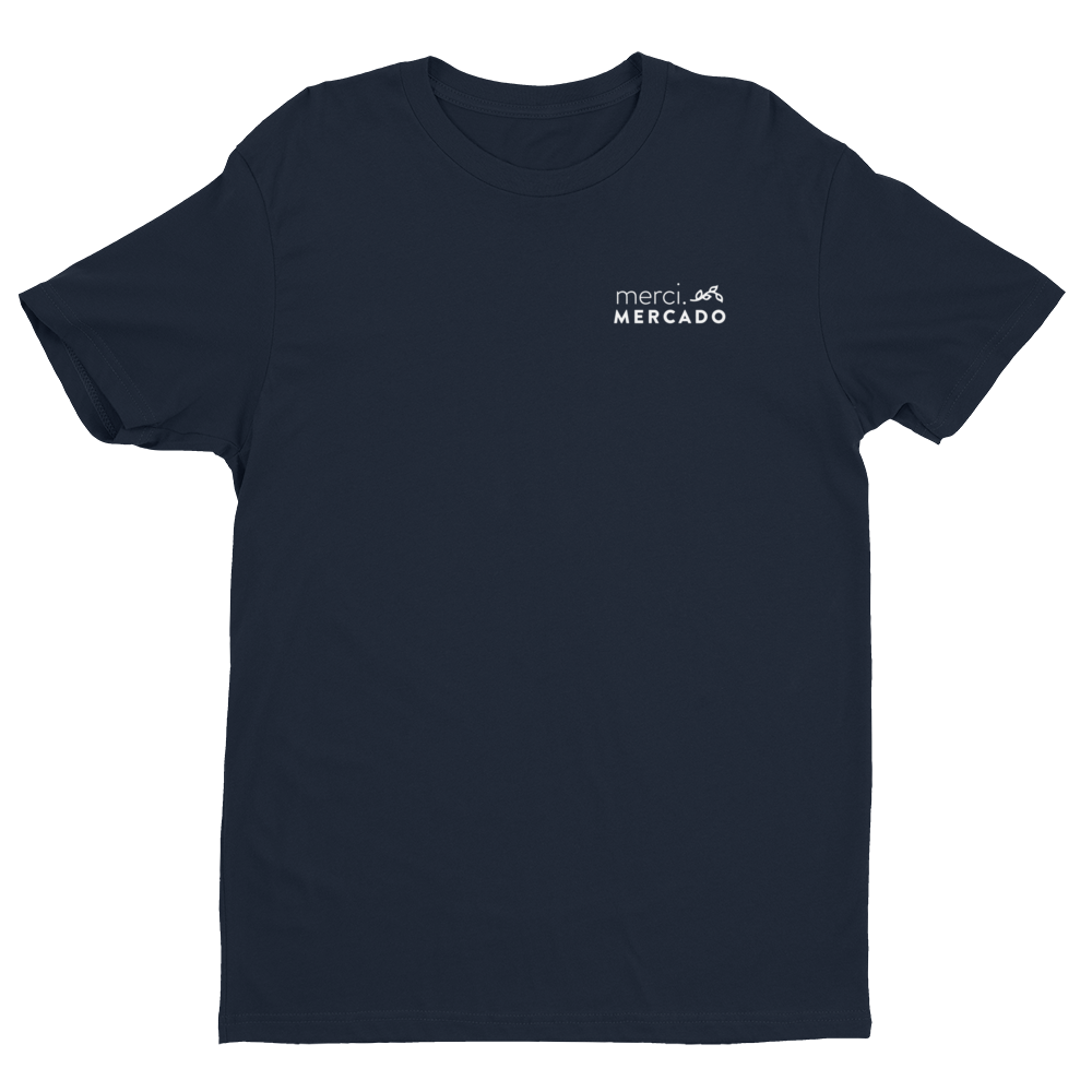 MerciMercado In Chapulines We Trust T-shirt Front View Midnight Navy