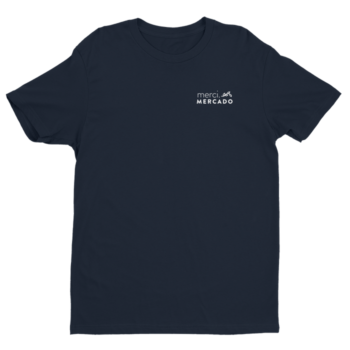 MerciMercado In Chapulines We Trust T-shirt Front View Midnight Navy