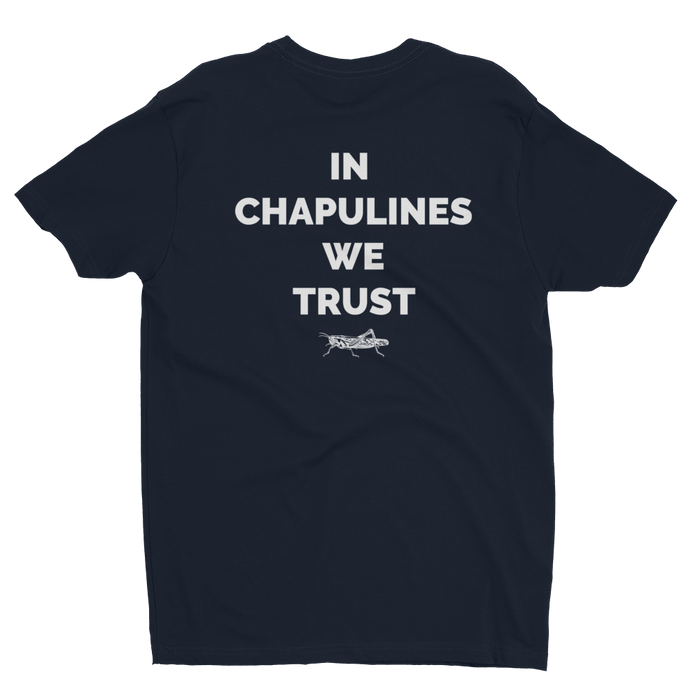 MerciMercado In Chapulines We Trust T-shirt Back View Midnight Navy